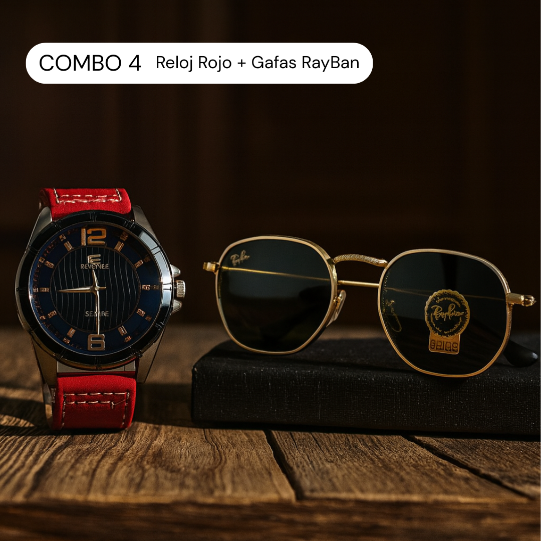 NUEVO Combo Ejecutivo Supreme | Reloj-Gafas