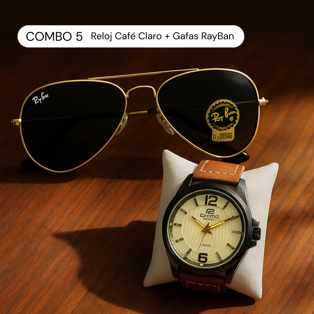 NUEVO Combo Ejecutivo Supreme | Reloj-Gafas